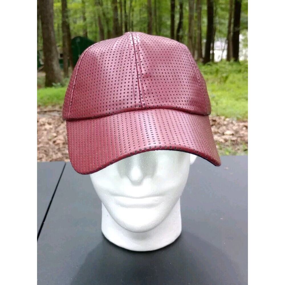 Dave And Young Burgundy Baseball Cap Adjustable Back